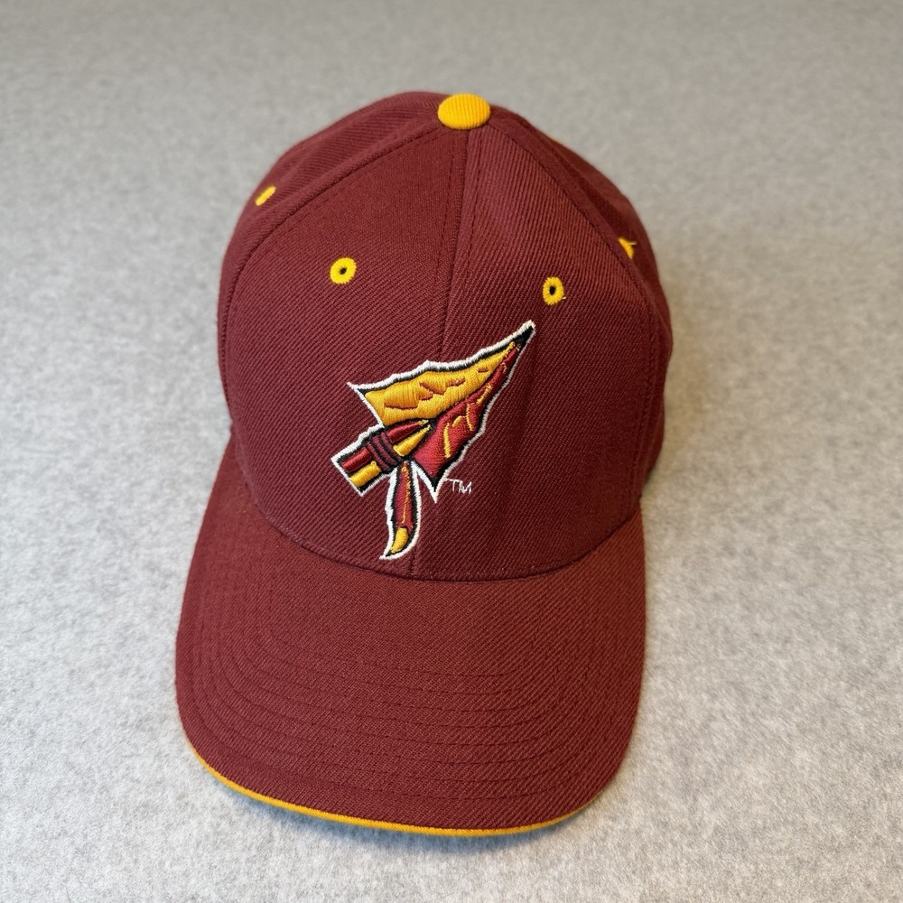NCAA Florida State Seminoles Arrowhead Spear Adjustable Cap Hat Red/Gold Accents